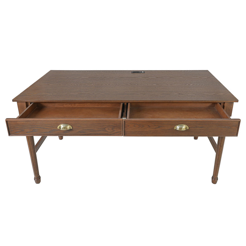 Modern Writing Desk With Drawers For Home Office