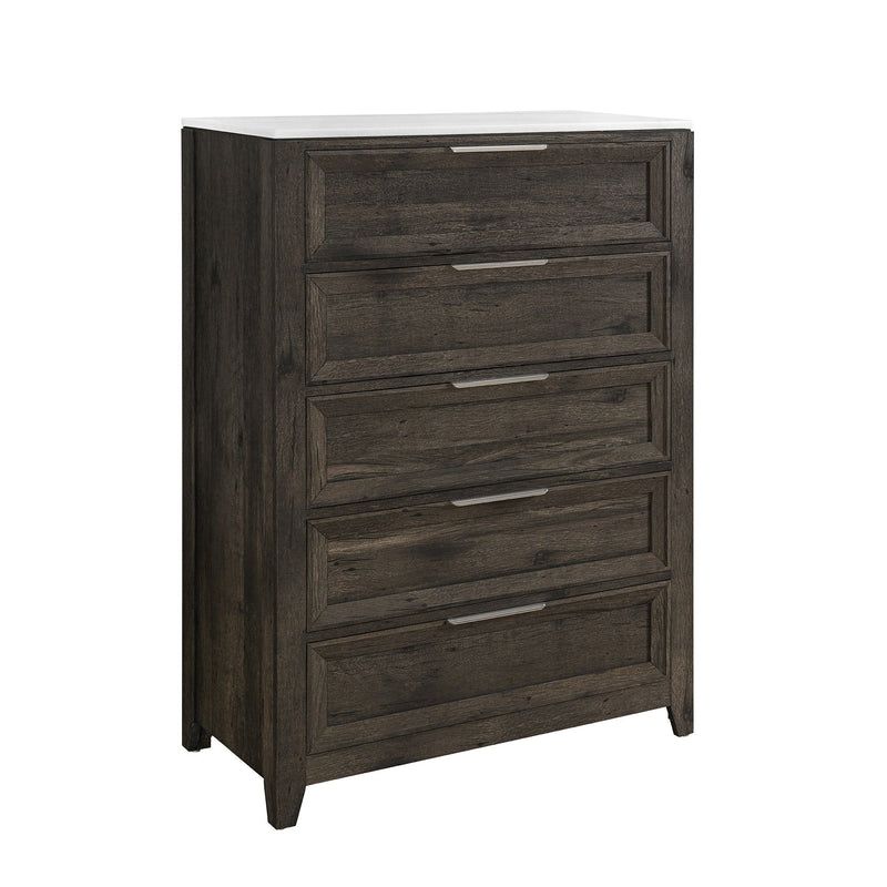 Melissa - 5 Piece Storage Bedroom Set With Padded Headboard