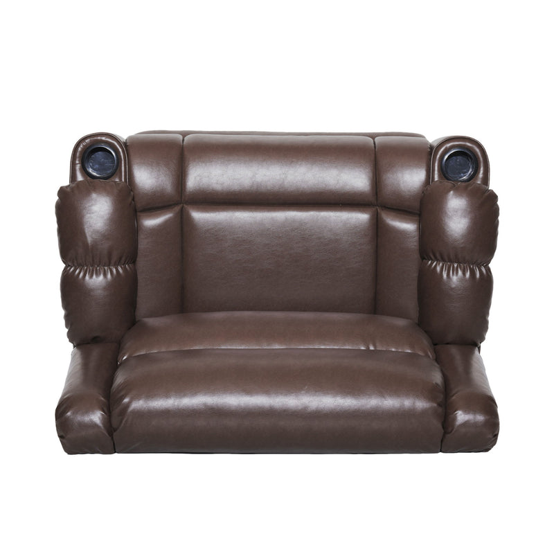 Tufted Design Wide Manual Recliner Chair