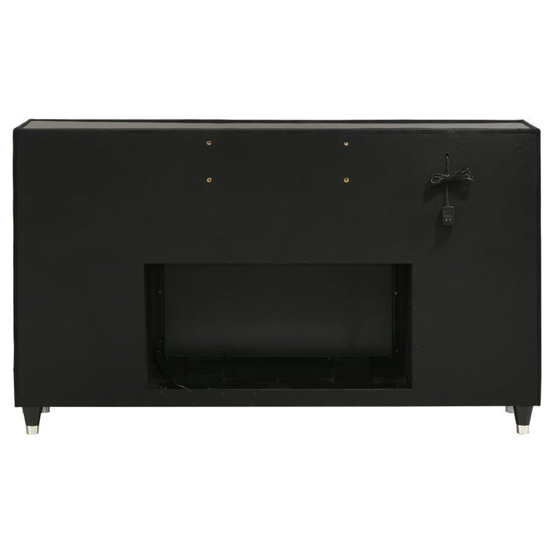 Lorient - 8-Drawer LED Bedroom Flame Box Dresser