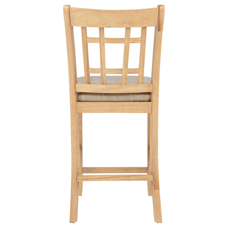 Davis - Counter Height Dining Chair Linen (Set of 2) - Light Oak