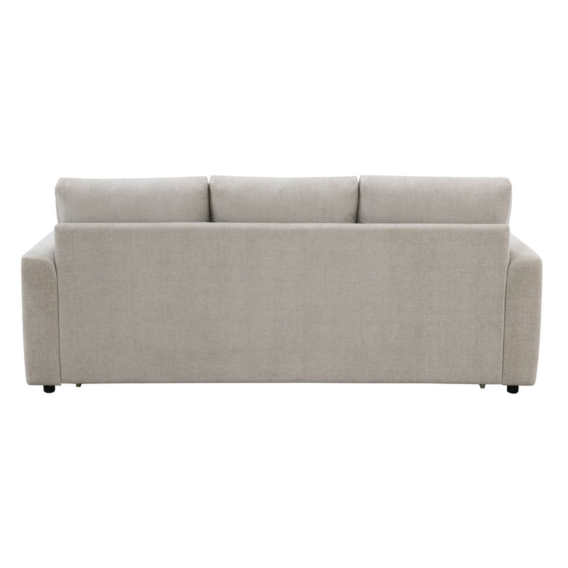 Leira - Linen Pull Out Sleeper Sofa - Beige