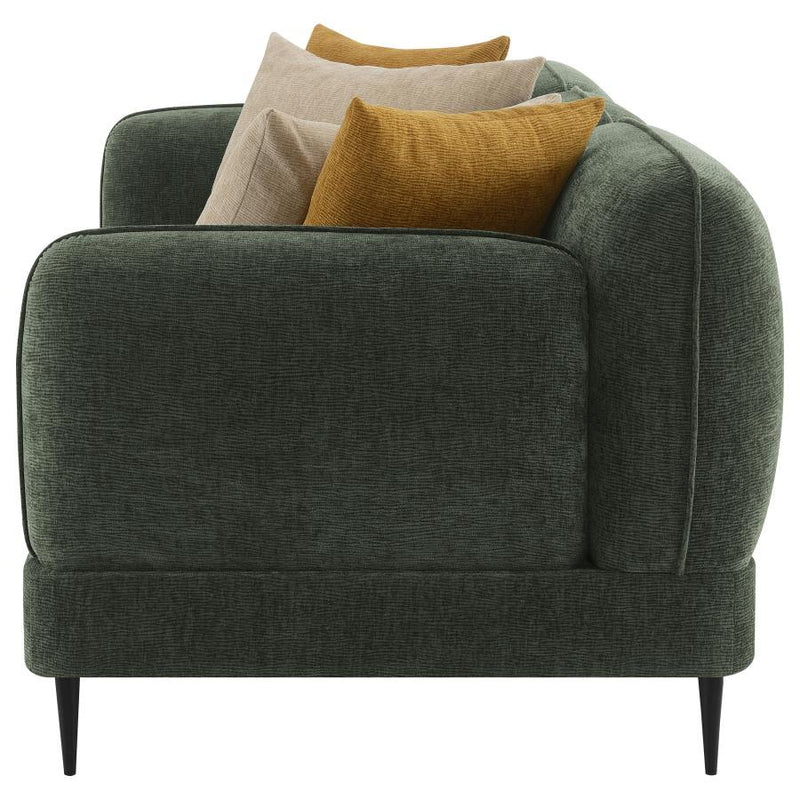Jade - Chenille Upholstered Modern Track Arm Sofa