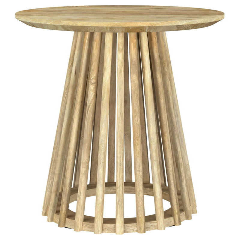 Touhy 2-piece Round Coffee and End Table Set Natural Mango