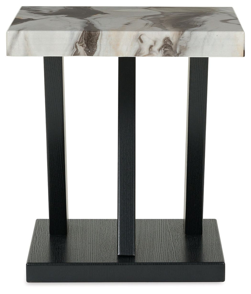 Cendill - Occasional Table Set (Set of 3) - Dark Brown / White / Black