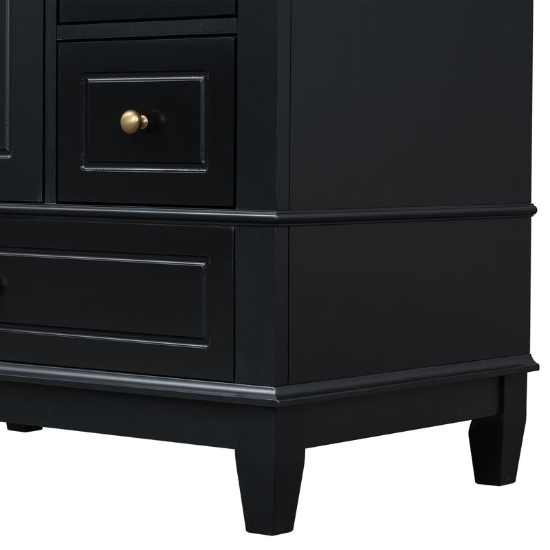 Freestanding Bathroom Vanity With Sink, Soft Close Door, 3 Drawers