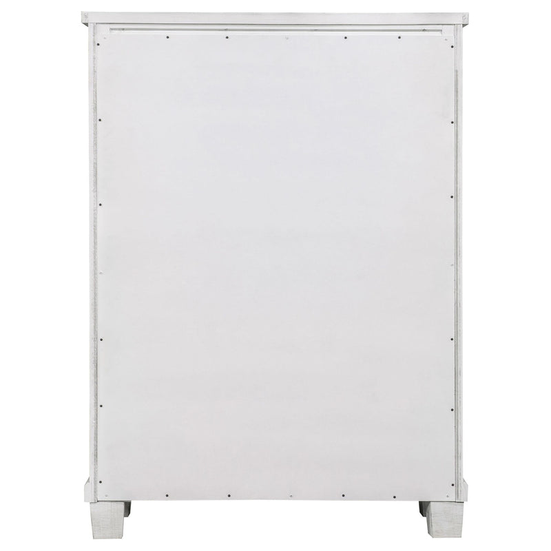 Lilith 5-drawer Bedroom Chest Distressed White