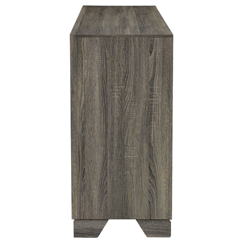 Funston - 6 Drawer Dresser Cabinet - Brown Oak
