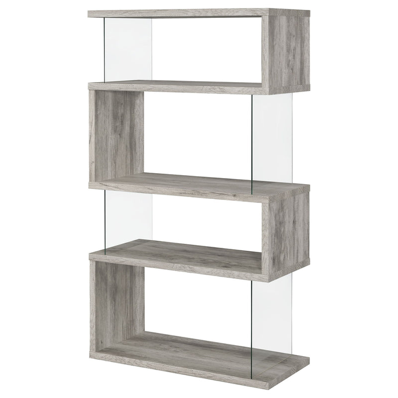 Elias - 4 Shelf Bookshelf With Zigzag Design
