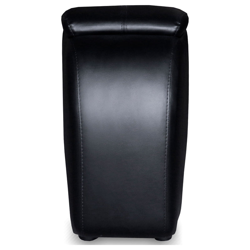 Franky - 7 Piece Seater Home Theater Set, Reclining Chairs & Storage Consoles - Black