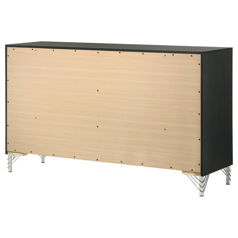 Malcolm - 6 Drawer Dresser Cabinet - Black