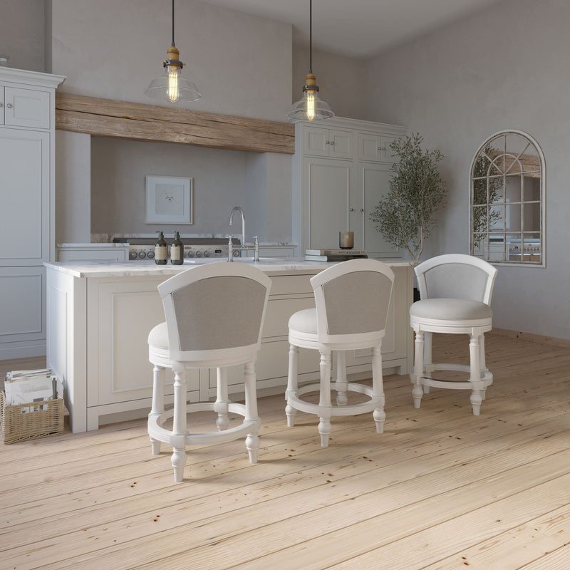 Barrel Back Stool With Swivel