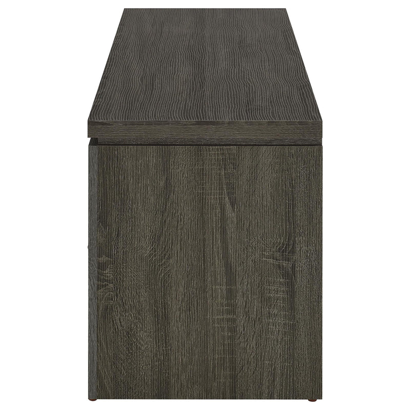 2 Drawer TV Console With Floating Top - Gray