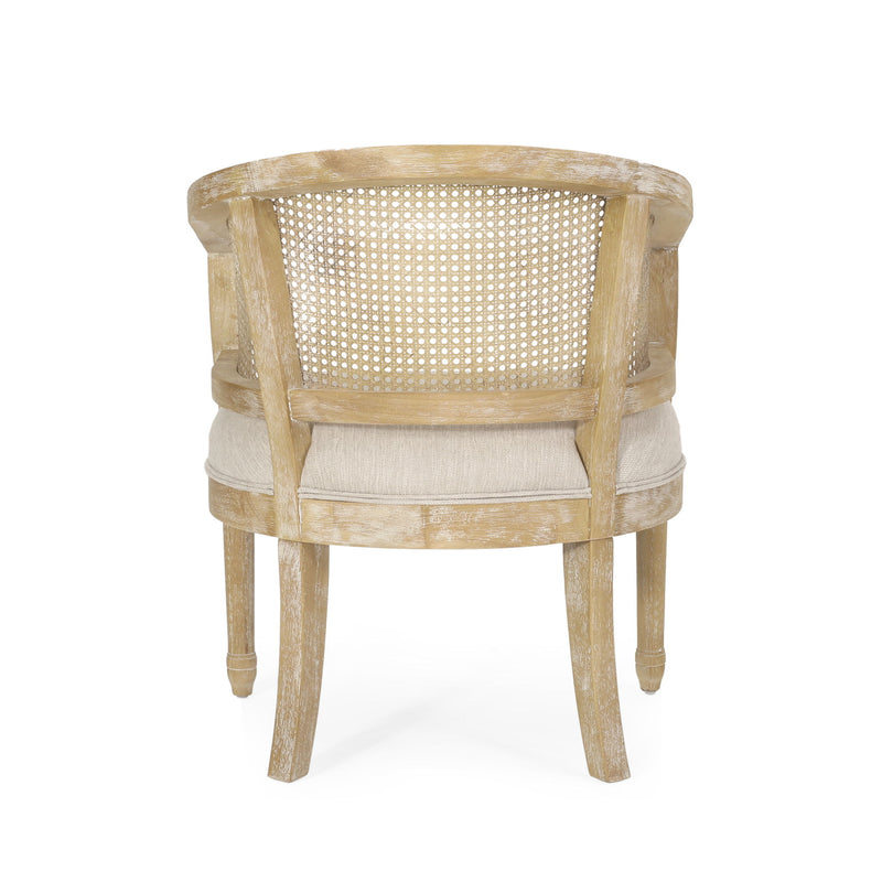 Curved Backrest Accent Chair
