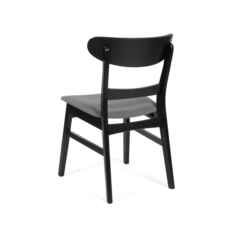 Dining Chair With Upholstered Seat - Dark Gray