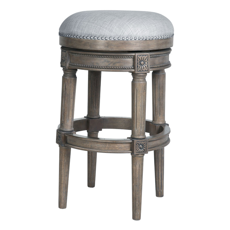 Rustic Elegance Backless Swivel Stool