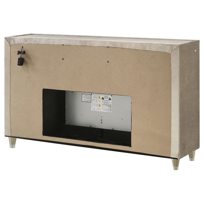 Mika - 8 Drawer LED Fireplace Dresser