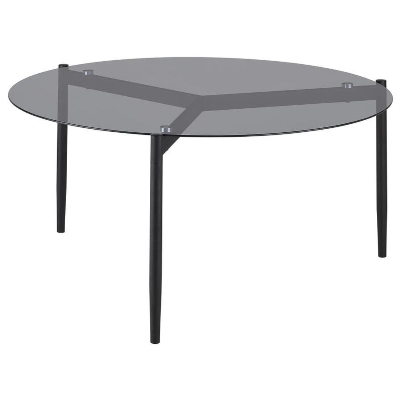 Rosalie - Round Smoked Glass Top Table