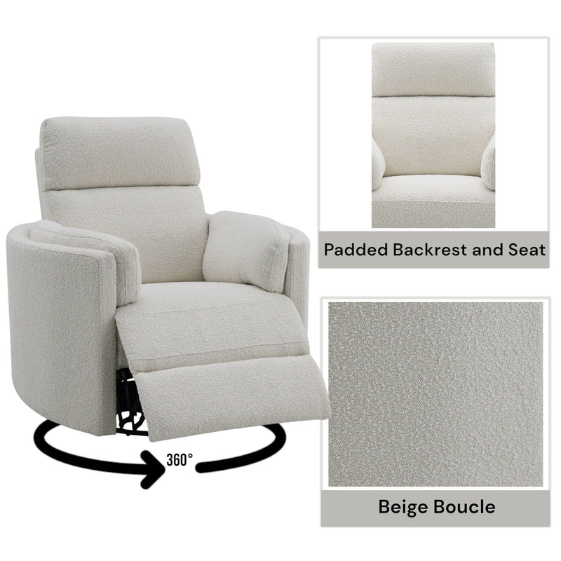 Sagen - Glider Recliner With Swivel