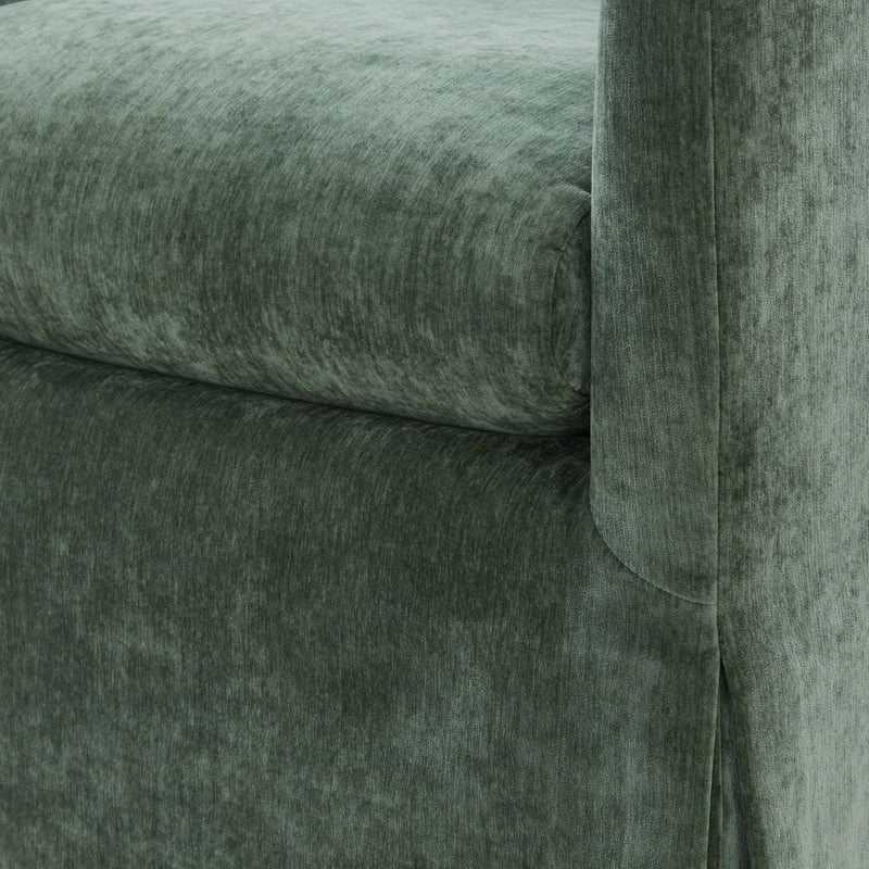 Luisa - Skirted Swivel Accent Chair