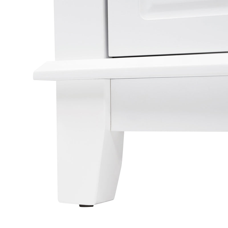 Bathroom Vanity Cabinet Only, 6 Soft Close Drawers & Double Doors - White