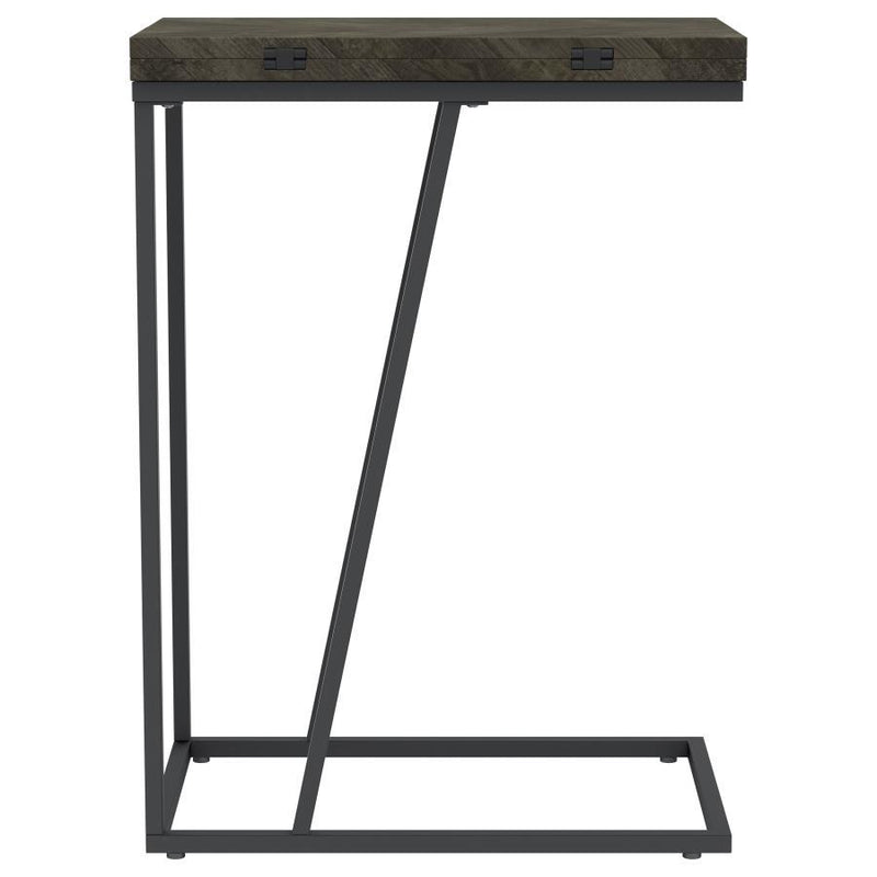 Carly - Expandable Engineered Wood C-Shaped Side Table