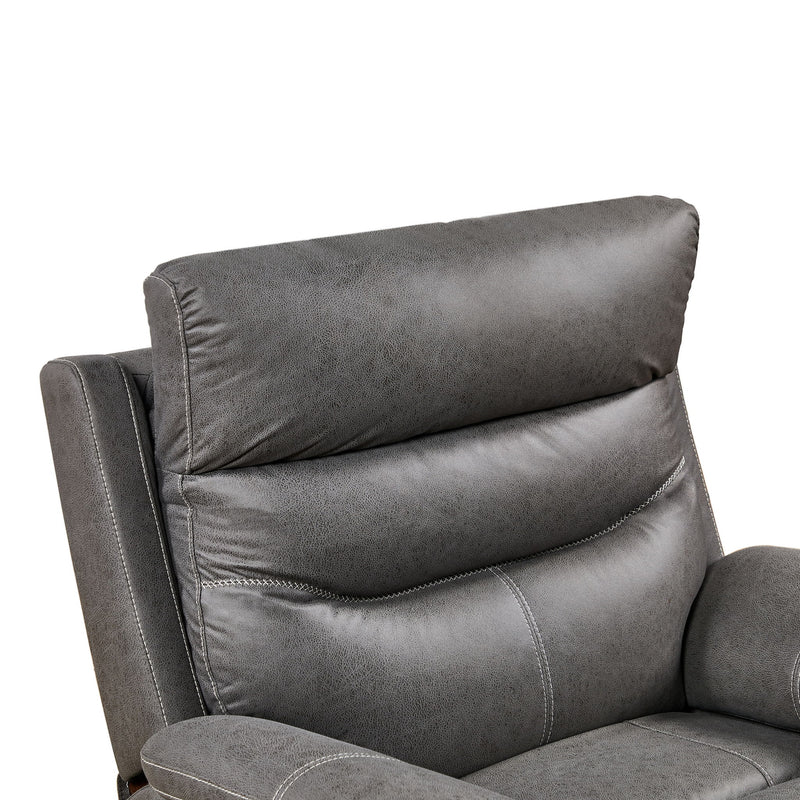 Liyasi - Dual Okin Motor Rocking And 240° Swivel Single Sofa Seat Recliner Chair Infinite Position, Head Rest With Power Function