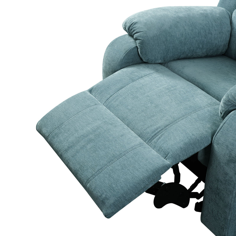 Upholstered Manual Recliner Chair With 3 Adjustable Backrest Positions