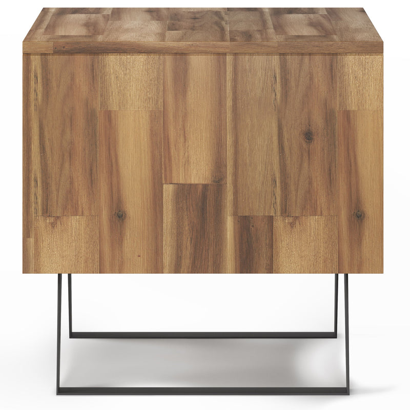 Lowry - End Table - Distressed Golden Wheat