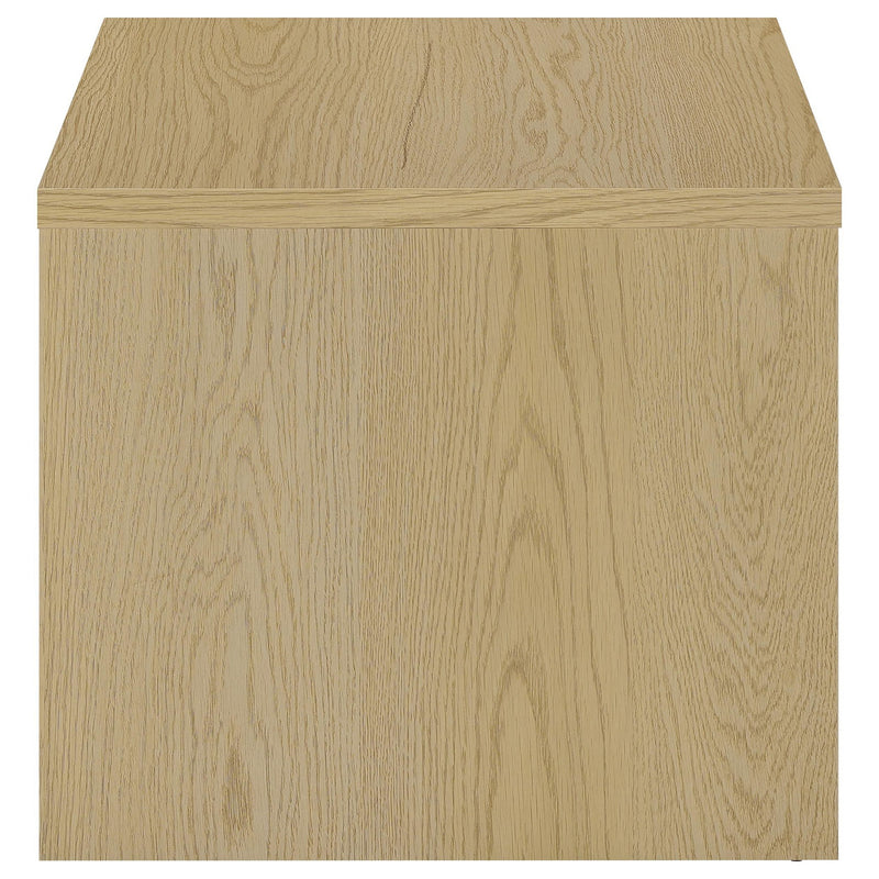 Canoga Engineered Wood Accent Side End Table Light Oak