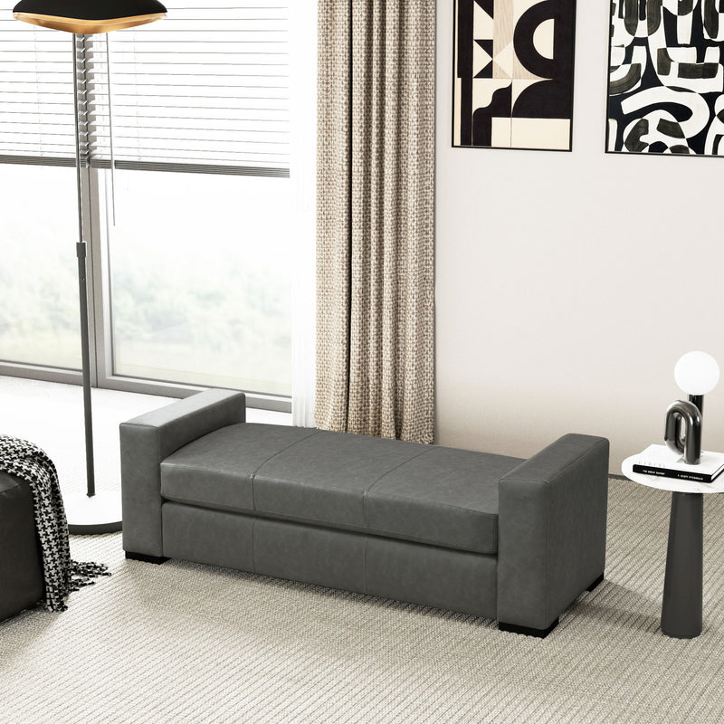 Ottoman With Unique Armrest Design For Living Spaces