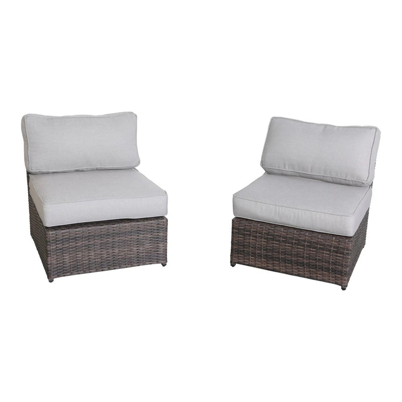 6 Person Patio Seating Set With Cushions And Durable - Brown