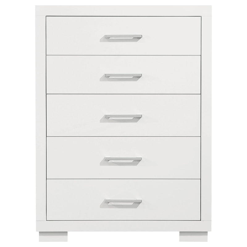 Jessica 5-drawer Bedroom Chest Snow White