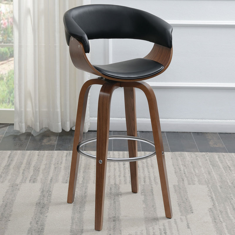 Swivel Bar Stool Elegant Design With Upholstery