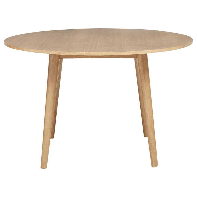 Andrews 5-piece Round Wood Dining Room Table Set Light Ash
