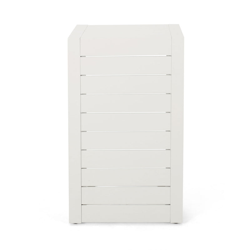 Aluminum Outdoor C - Shaped Side Table For Patio