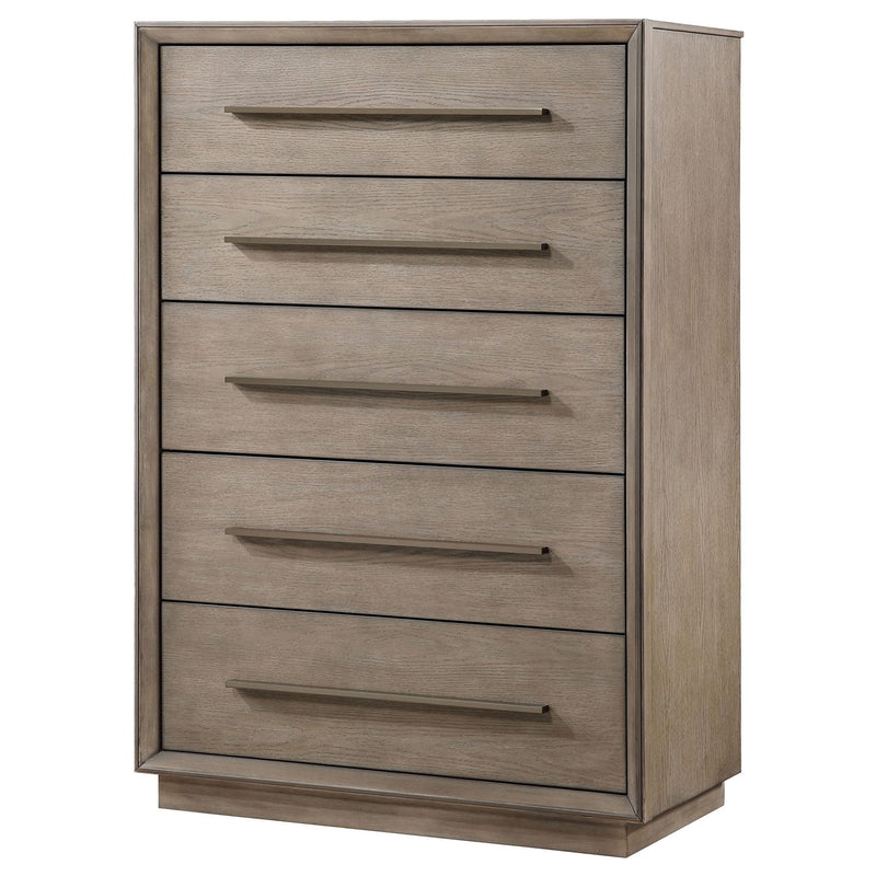 Durango 5-drawer Bedroom Chest Taupe Oak