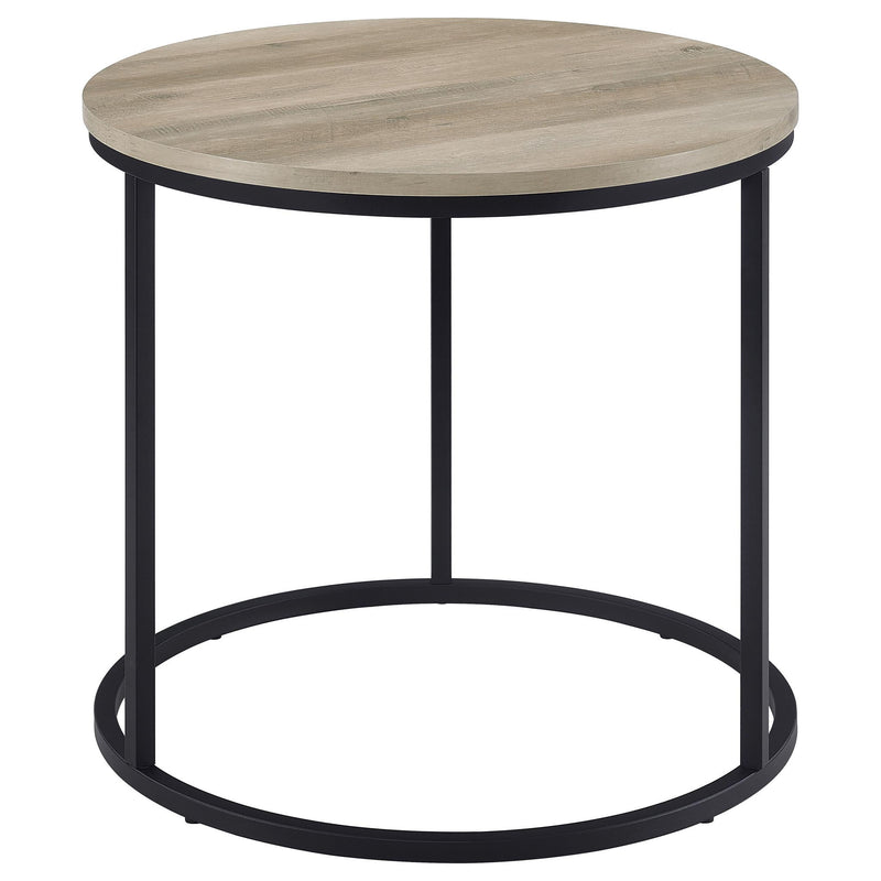 Arrize - Round Side End Table - Pine Wood