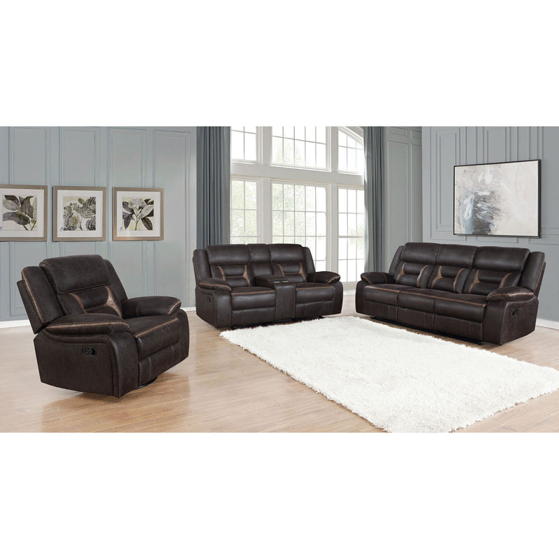 Brazelton - Glider Loveseat With Console