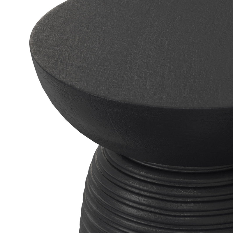 Boyd - Ribbed Accent Table - Black