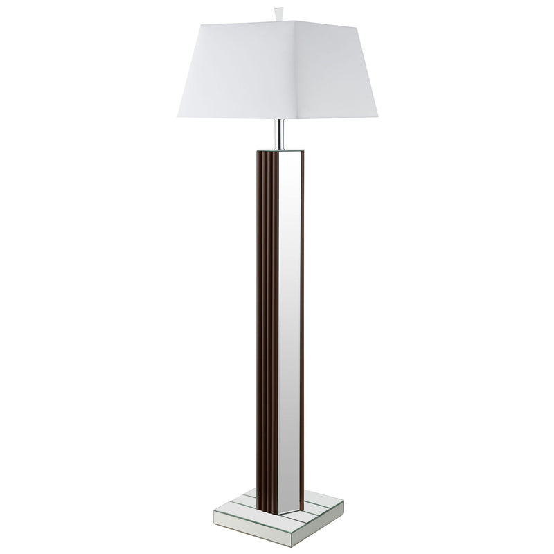 Echolls - Lamp With Scalloped Accents And Mirror Detail