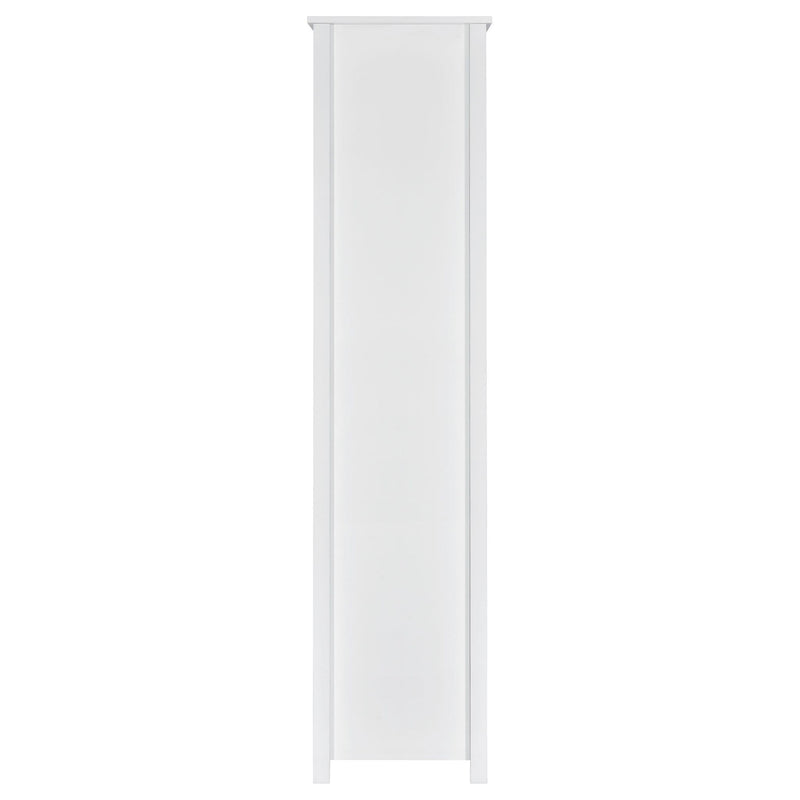 Dylan 68-inch 4-shelf Storage Bookshelf White High Gloss