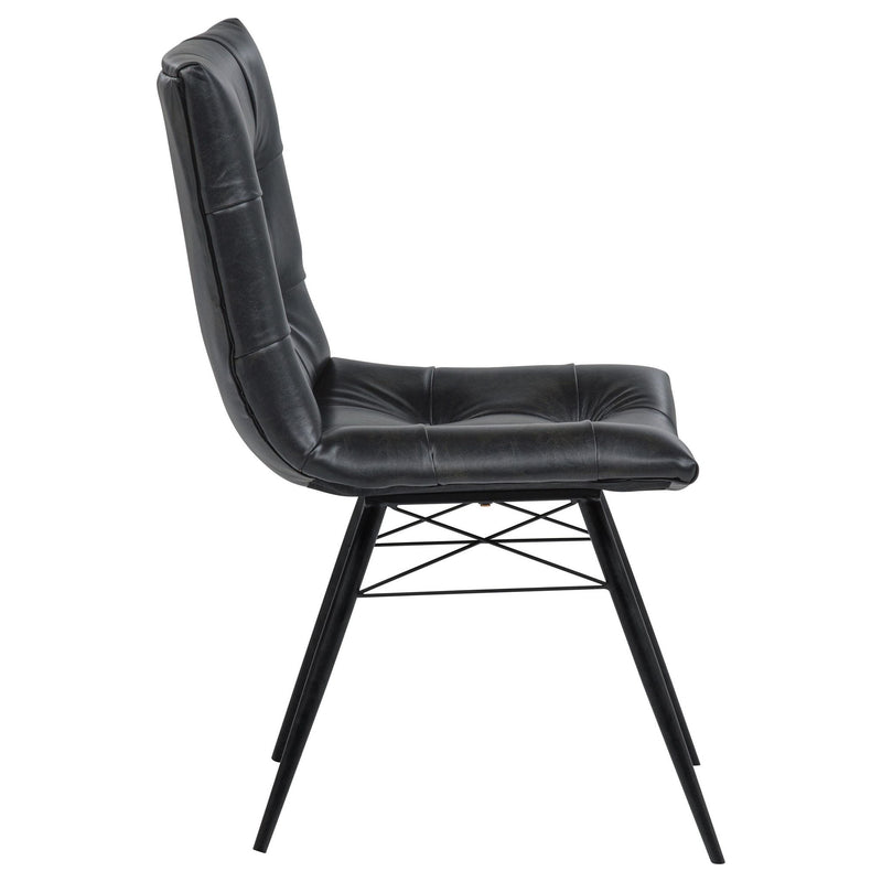 Aiken Upholstered Dining Side Chair Charcoal (Set of 4)