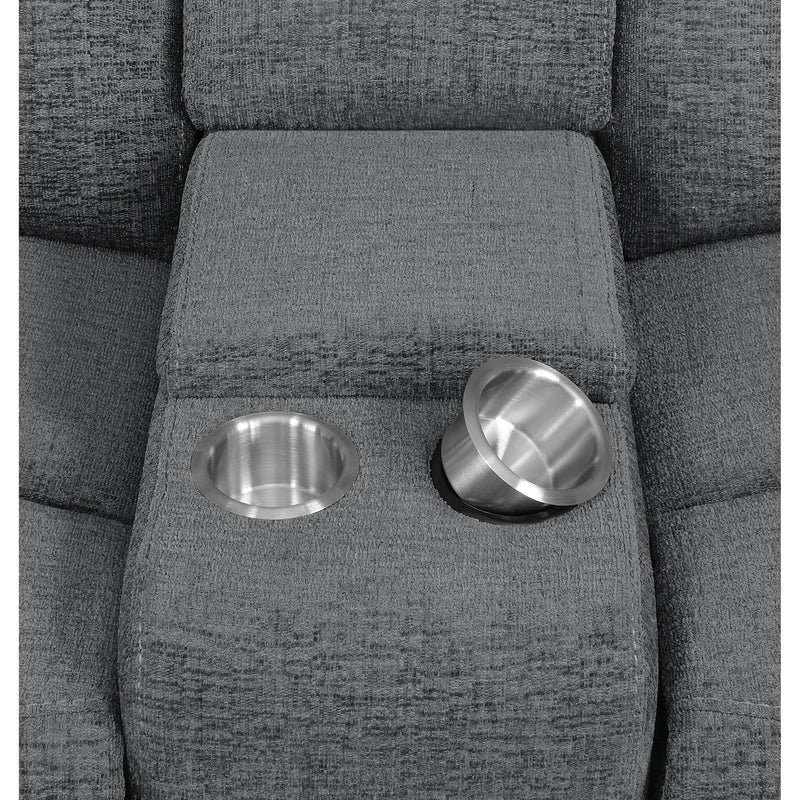 Divine - 5 Piece Power Reclining Home Theater Seating Set With Memory Foam Cushions And Storage Consoles