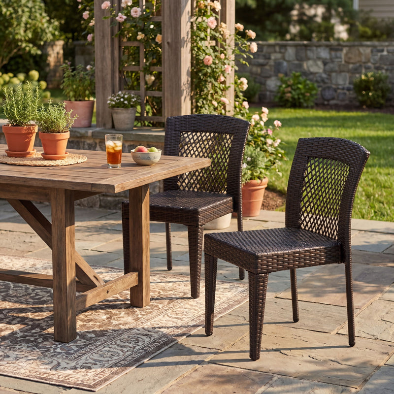 Outdoor Dining Stackable Chairs