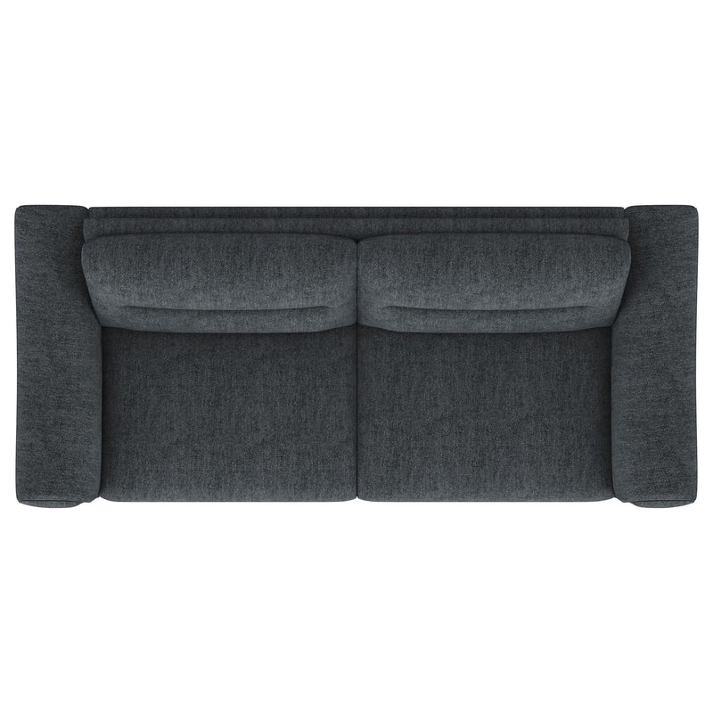 Nolan Upholstered Sloped Track Arm Sofa Charcoal