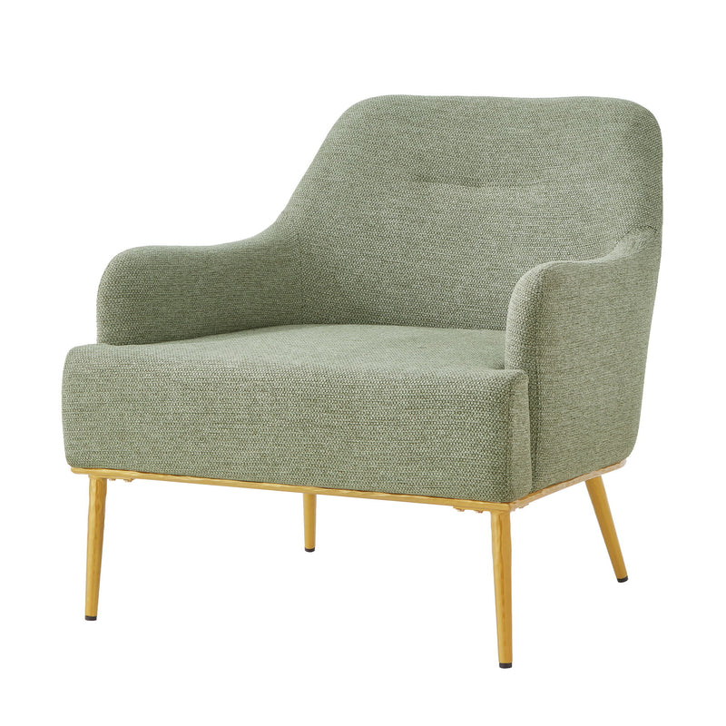 Modern Elegance Accent Chair With Curved Backrest