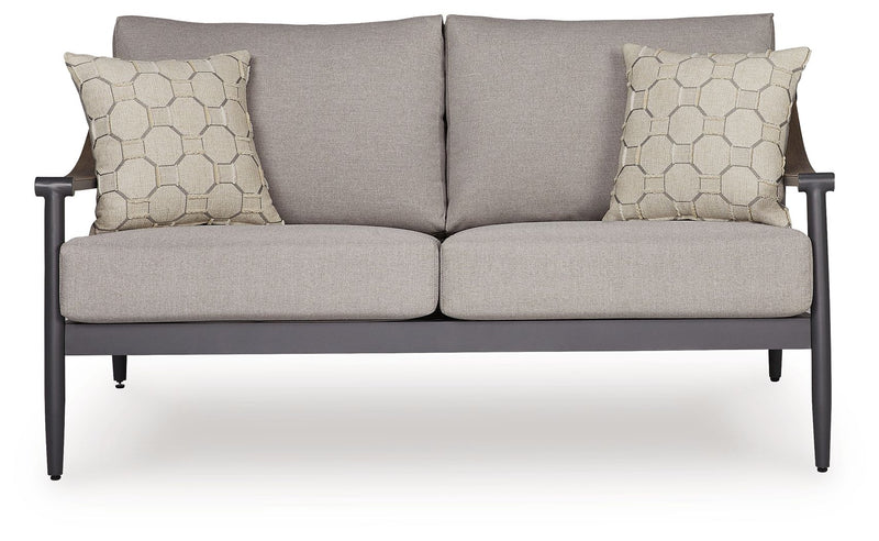 Ocean Beach - Loveseat With Cushion - Gray