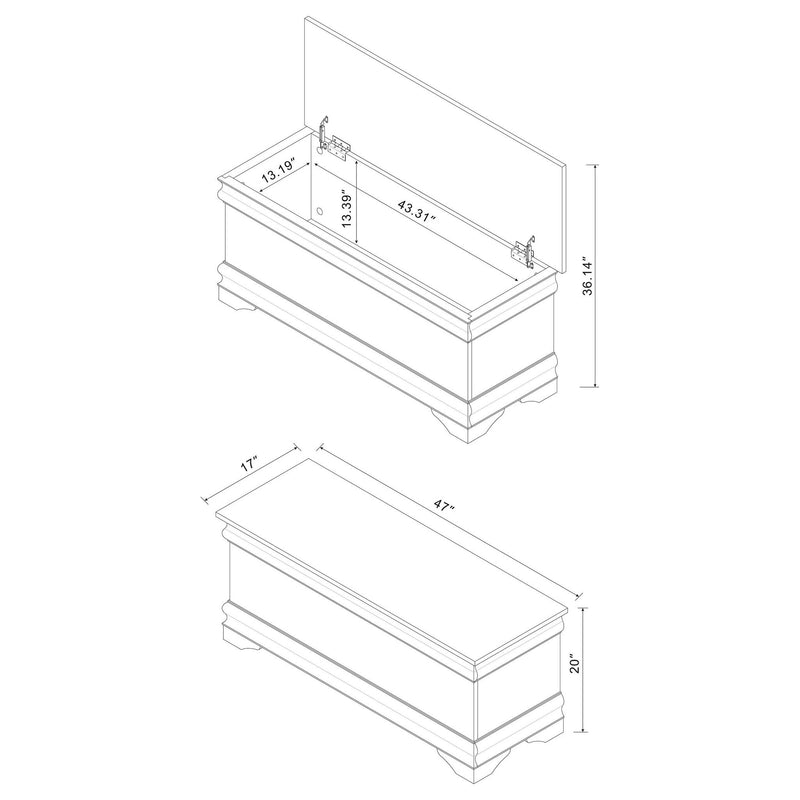 Pablo Cedar Chest Warm Brown