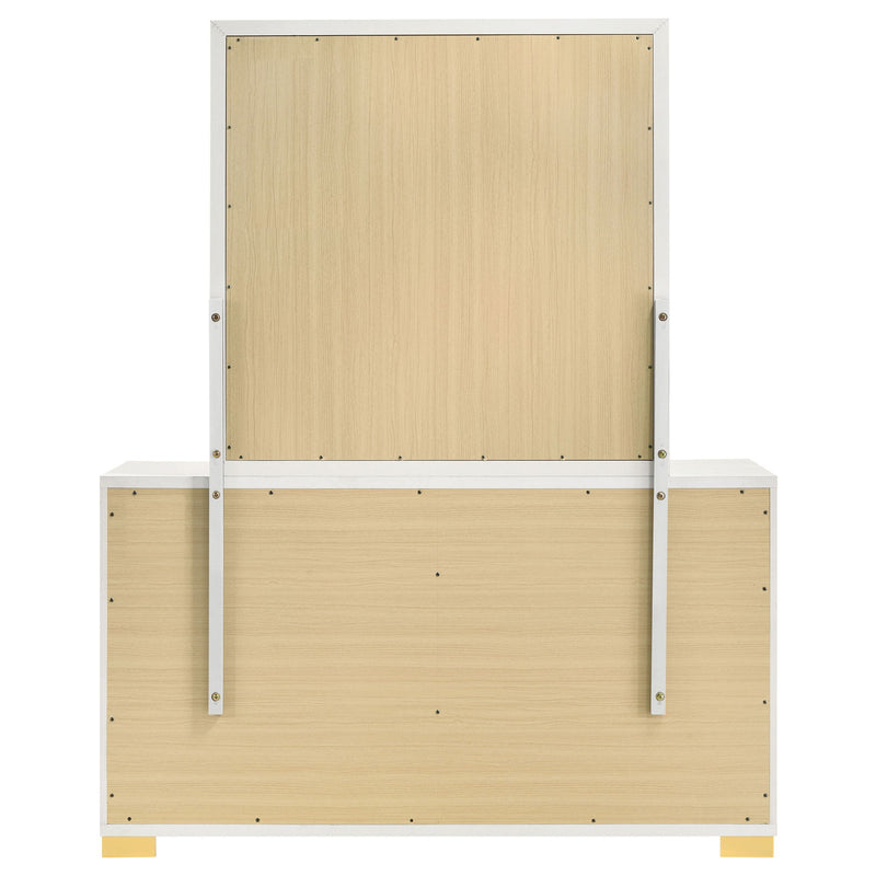 6 Drawer Dresser With Mirror - White